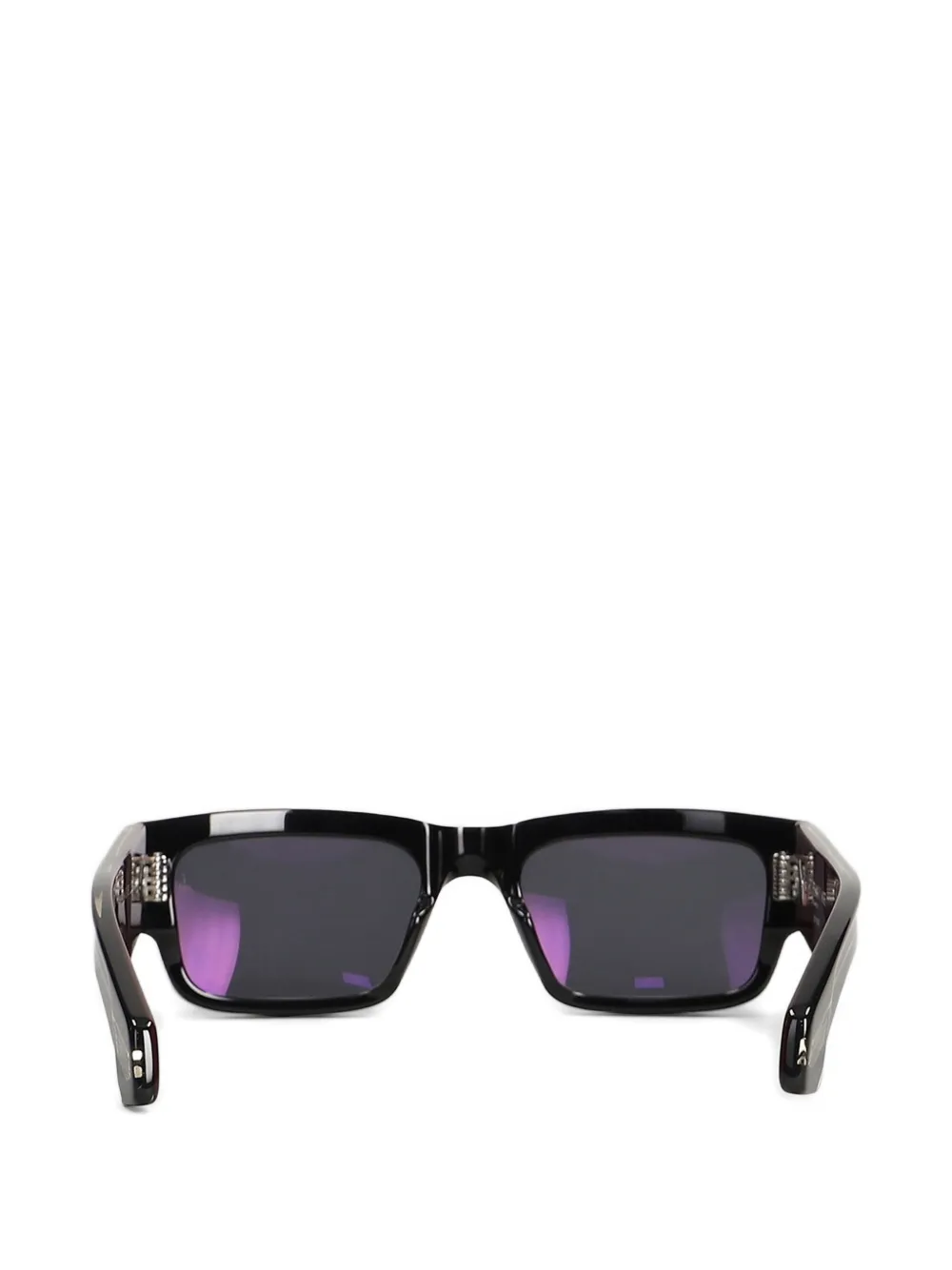Jacques Marie Mage medium Engel rectangle-frame sunglasses Zwart
