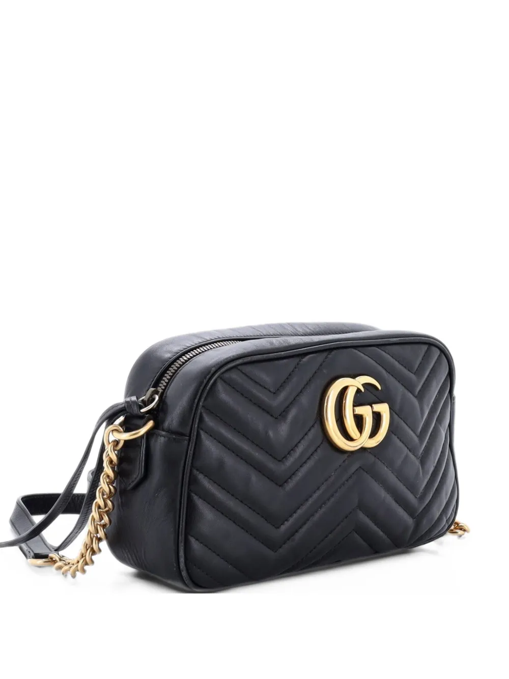 Gucci Pre-Owned GG Marmont Shoulder Bag Matelasse Leather Small crossbody bag - Nero