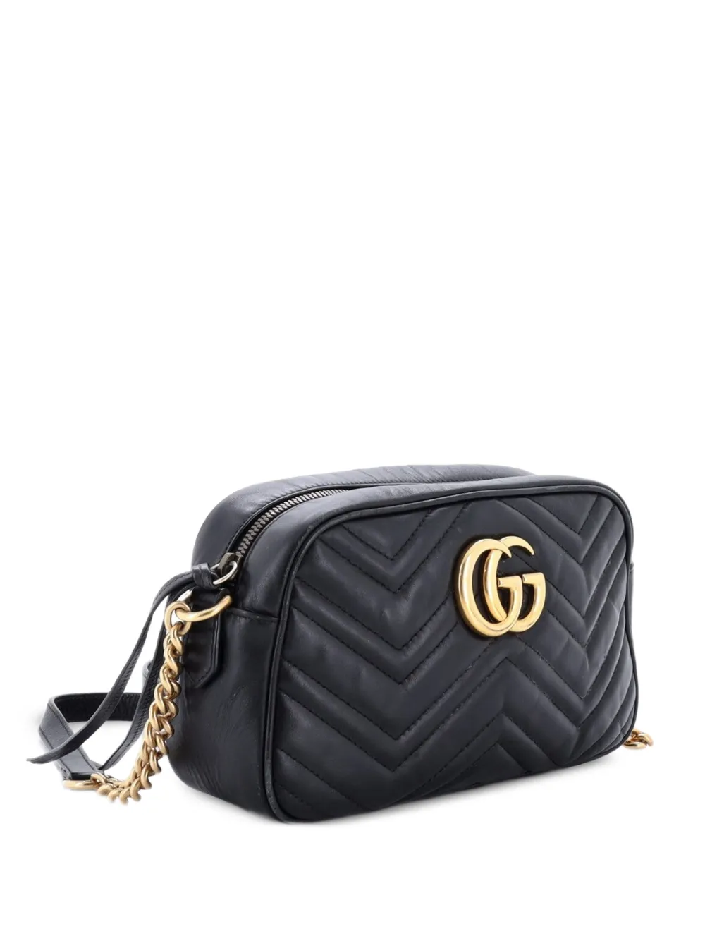 Gucci Pre-Owned GG Marmont Shoulder Bag Matelasse Leather Small crossbody bag - Nero