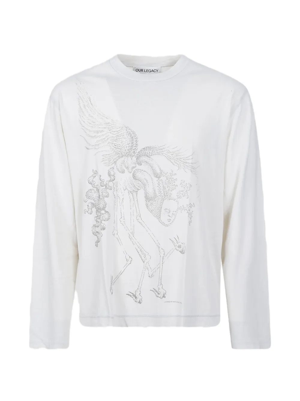 OUR LEGACY Box longsleeve T-shirt Beige