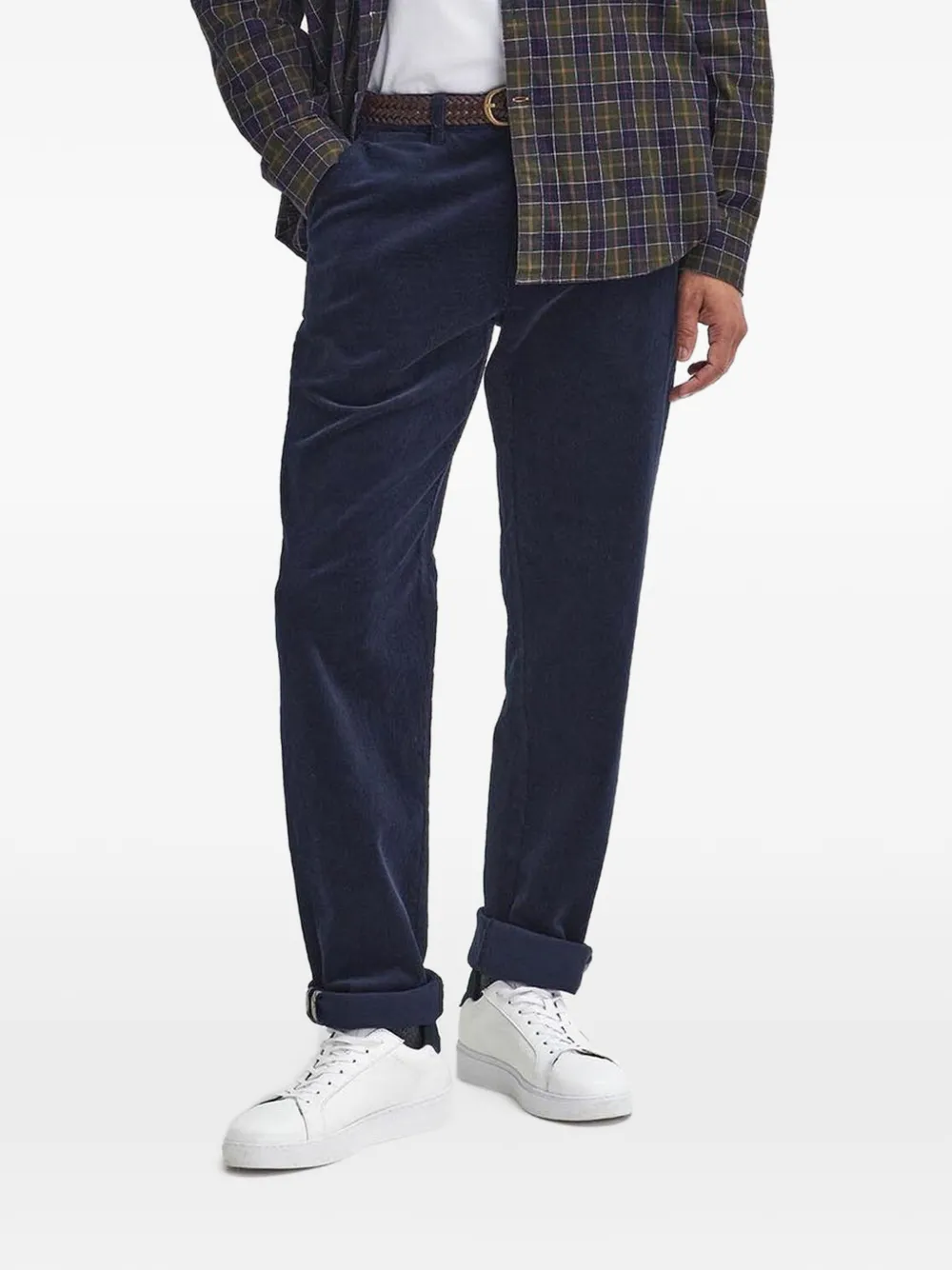 Barbour stretch-cord tailored trousers - Blau