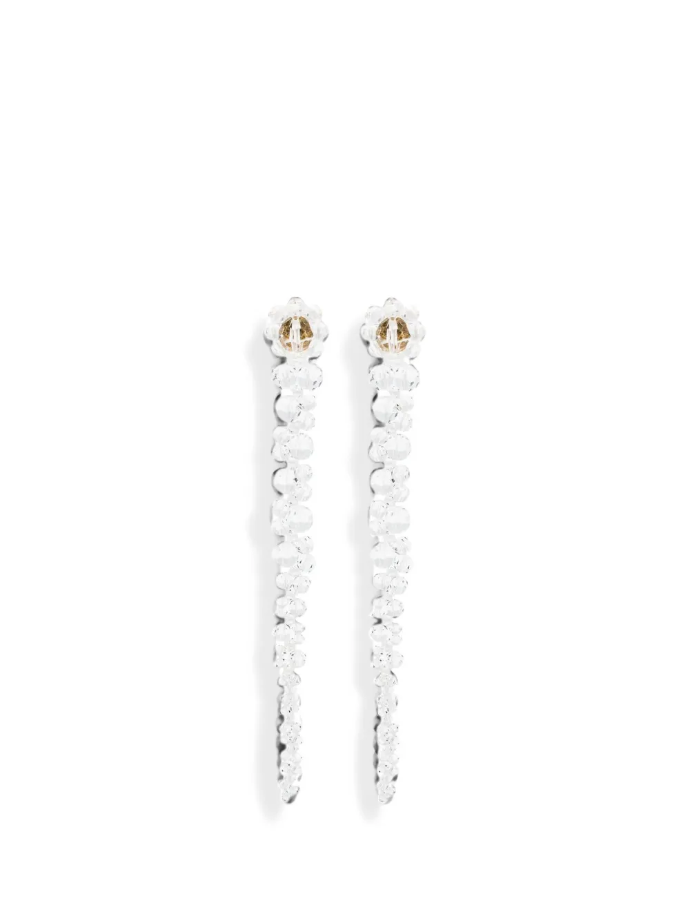 Simone Rocha Drip crystal-embellished drop earrings - Bianco