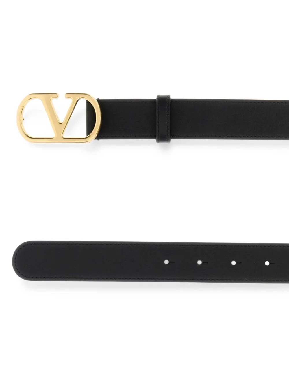 Valentino Garavani VLogo Signature leather belt Zwart