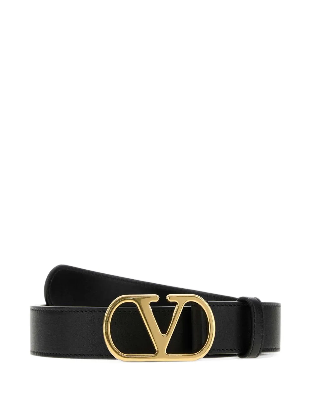 Valentino Garavani VLogo Signature leather belt - Nero