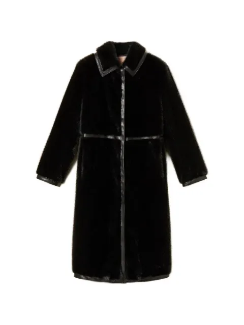 TWINSET faux-fur coat with collar