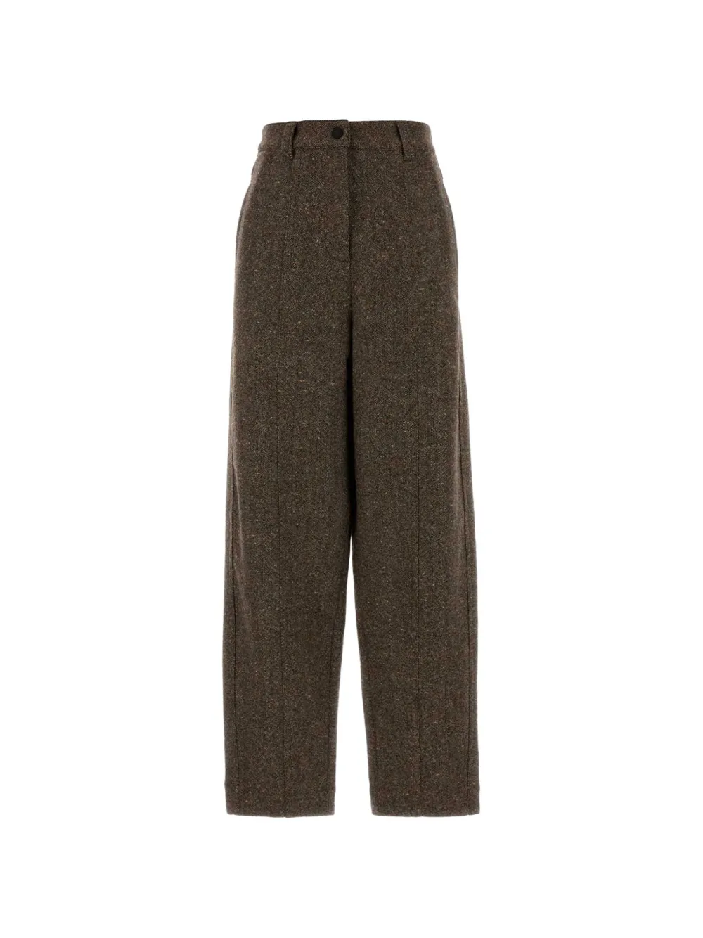 Moncler Grenoble tweed wide-leg trousers Bruin