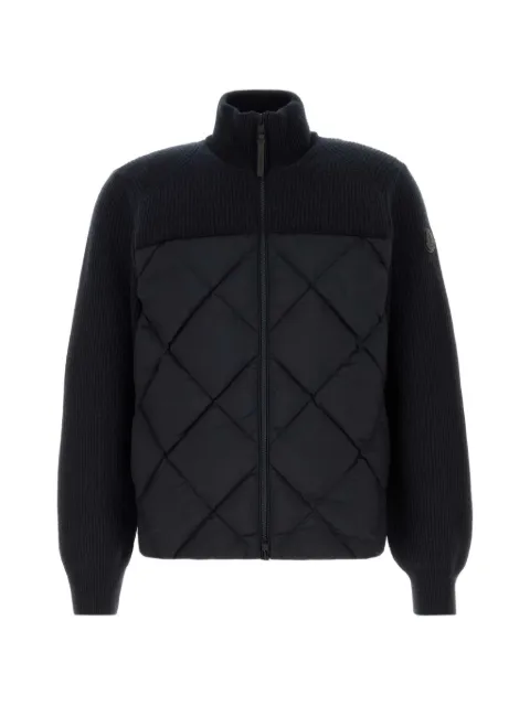 Moncler wool-cashmere down cardigan