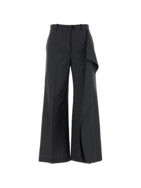Jil Sander ruffled wide-leg trousers