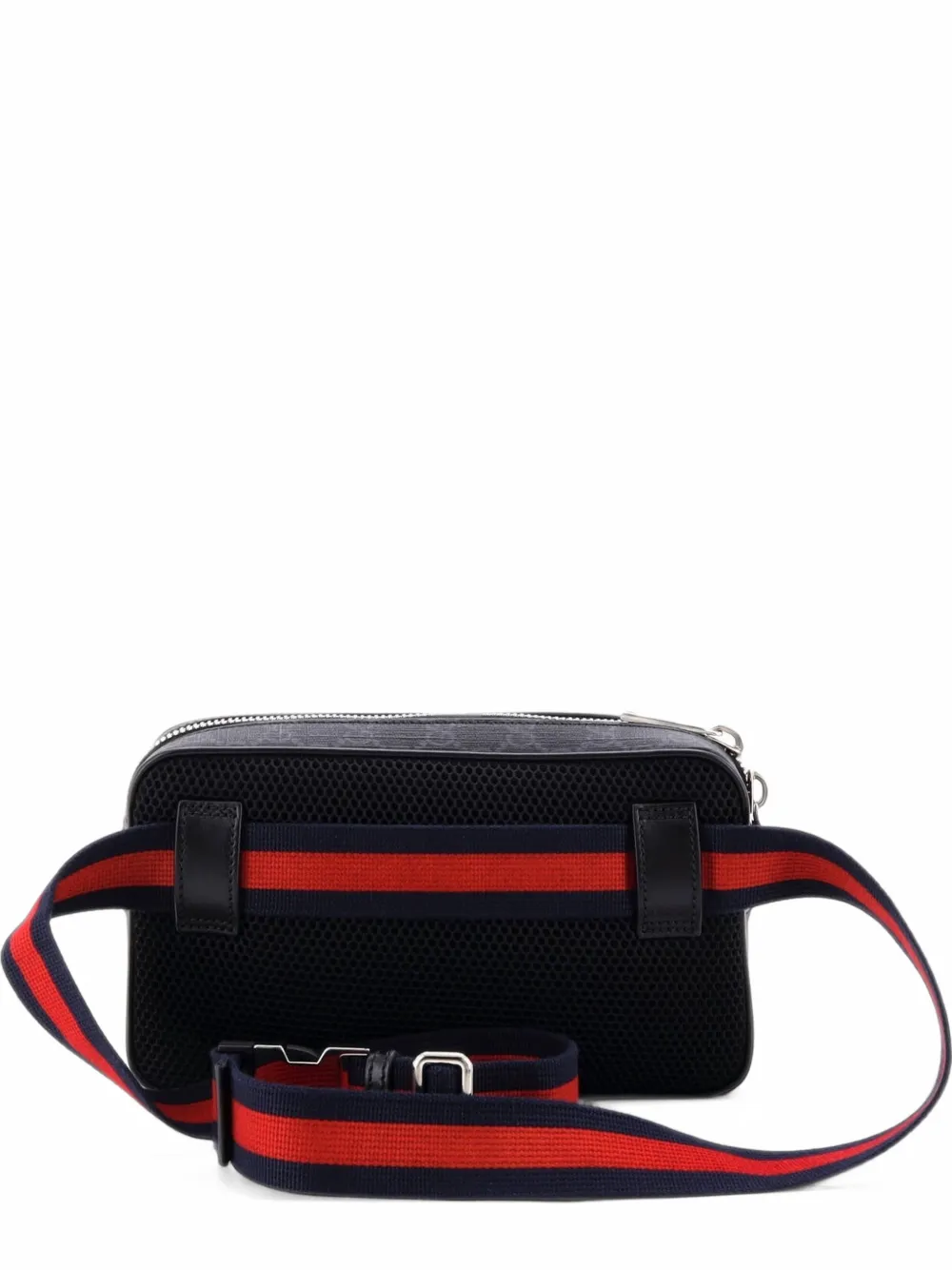 Gucci Pre-Owned Web Zip GG Coated Canvas Small belt bag in Black