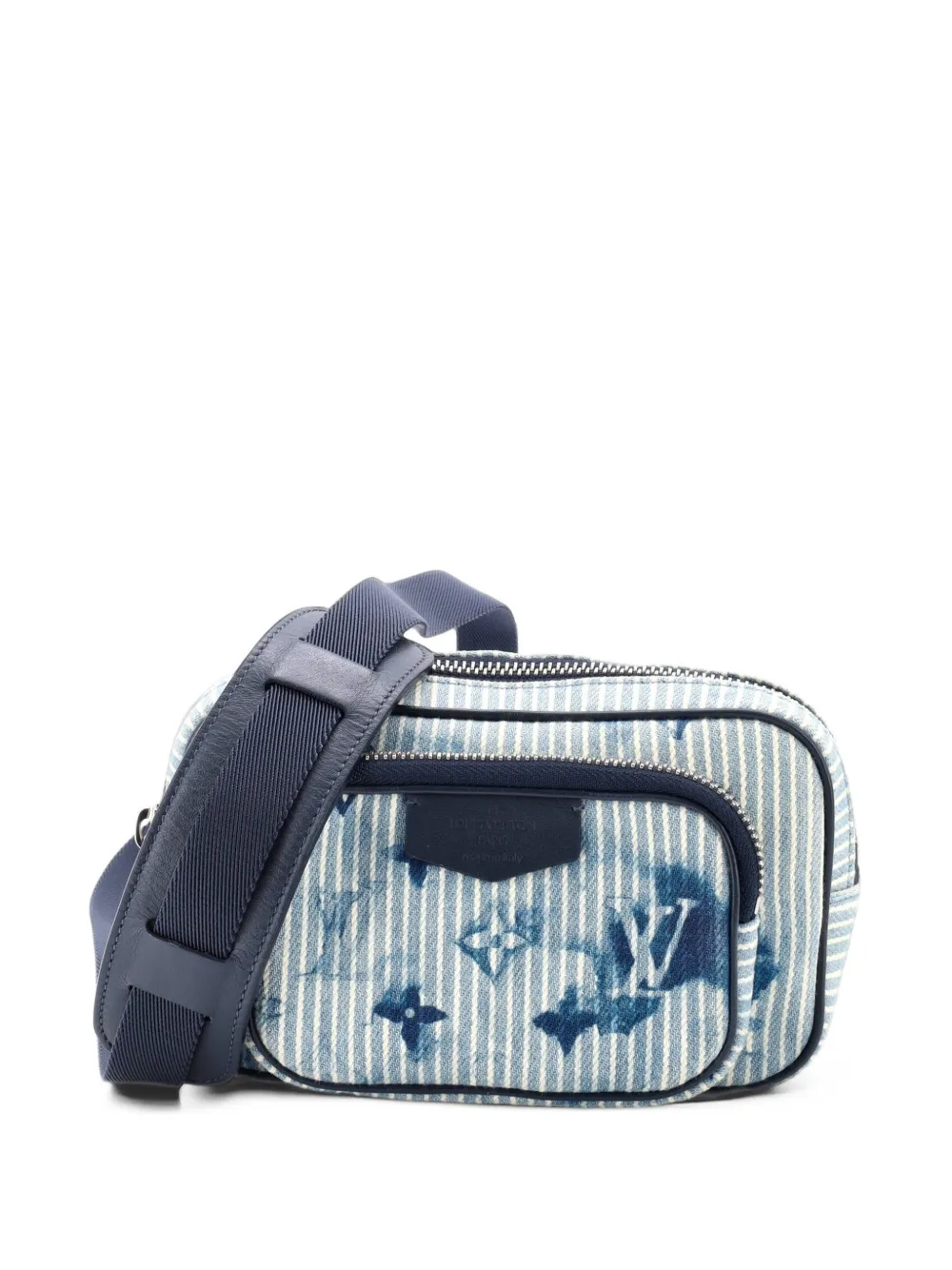 Louis Vuitton Pre-Owned Outdoor Pouch Limited Edition Monogram Watercolor Stripes Denim crossbody bag - Blue