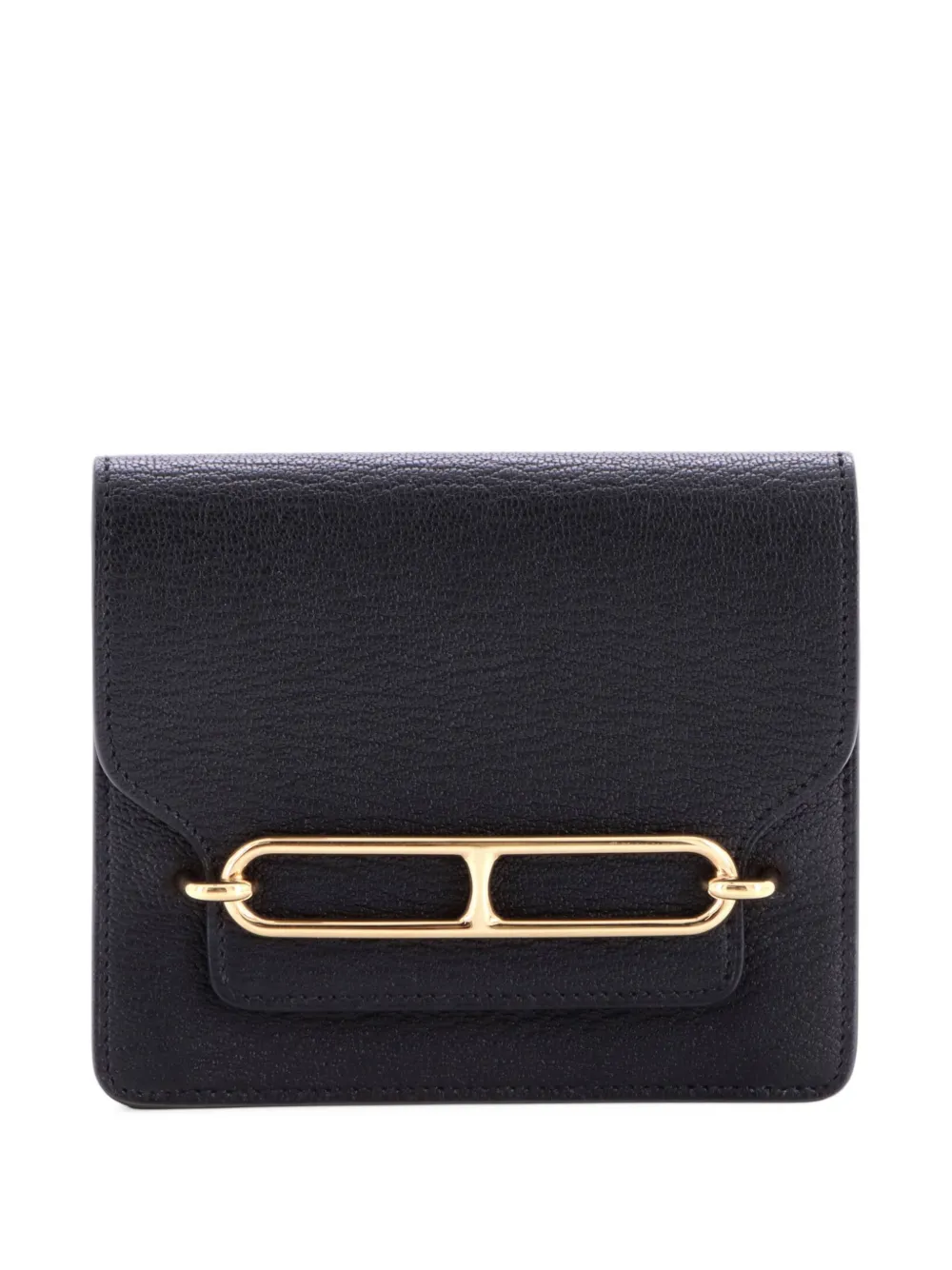 Hermès Pre-Owned Roulis Slim Wallet Chevre Mysore small wallets - Schwarz