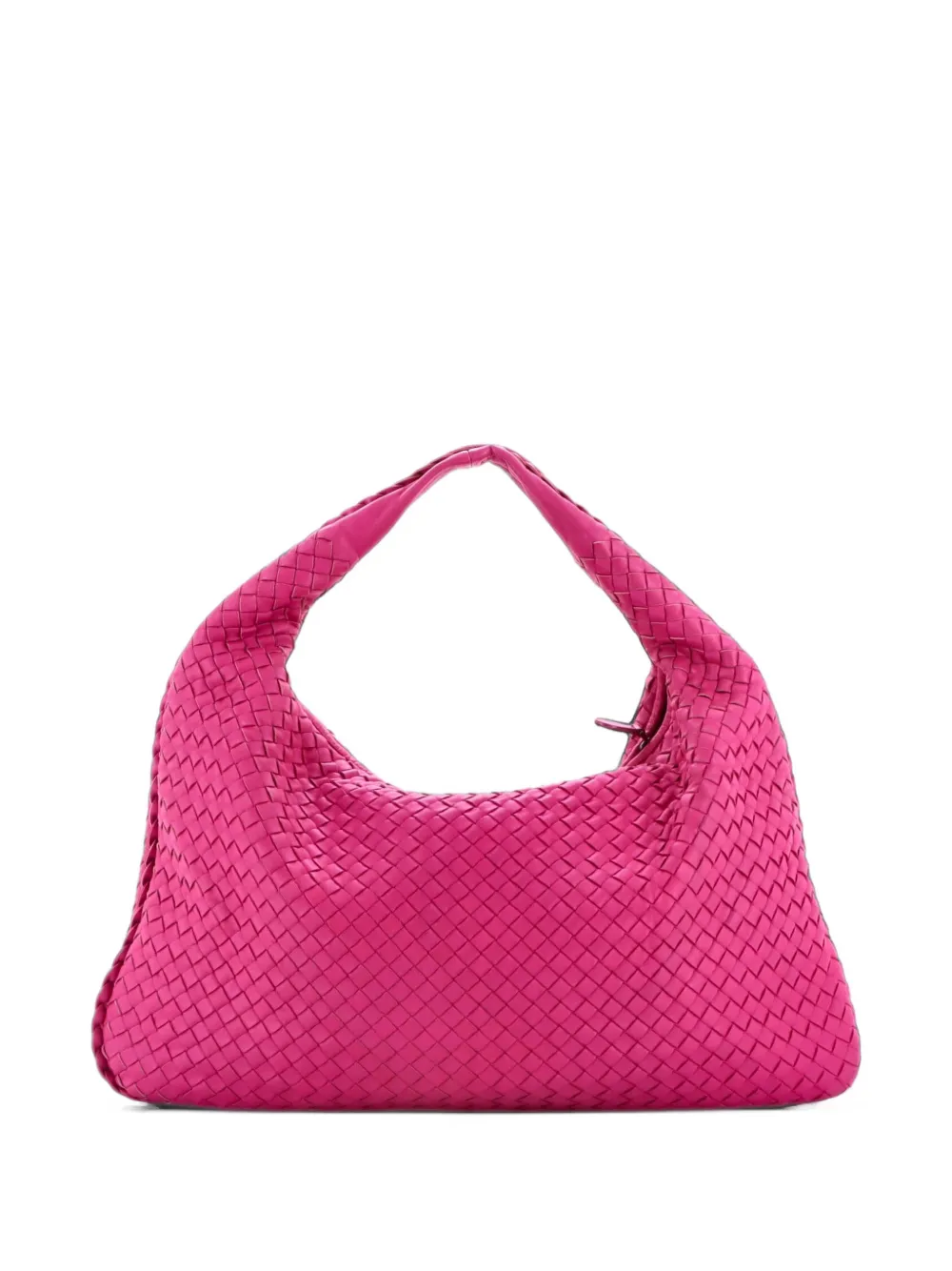 Bottega Veneta Pre-Owned Veneta Intrecciato Nappa Large hobo bag - Pink