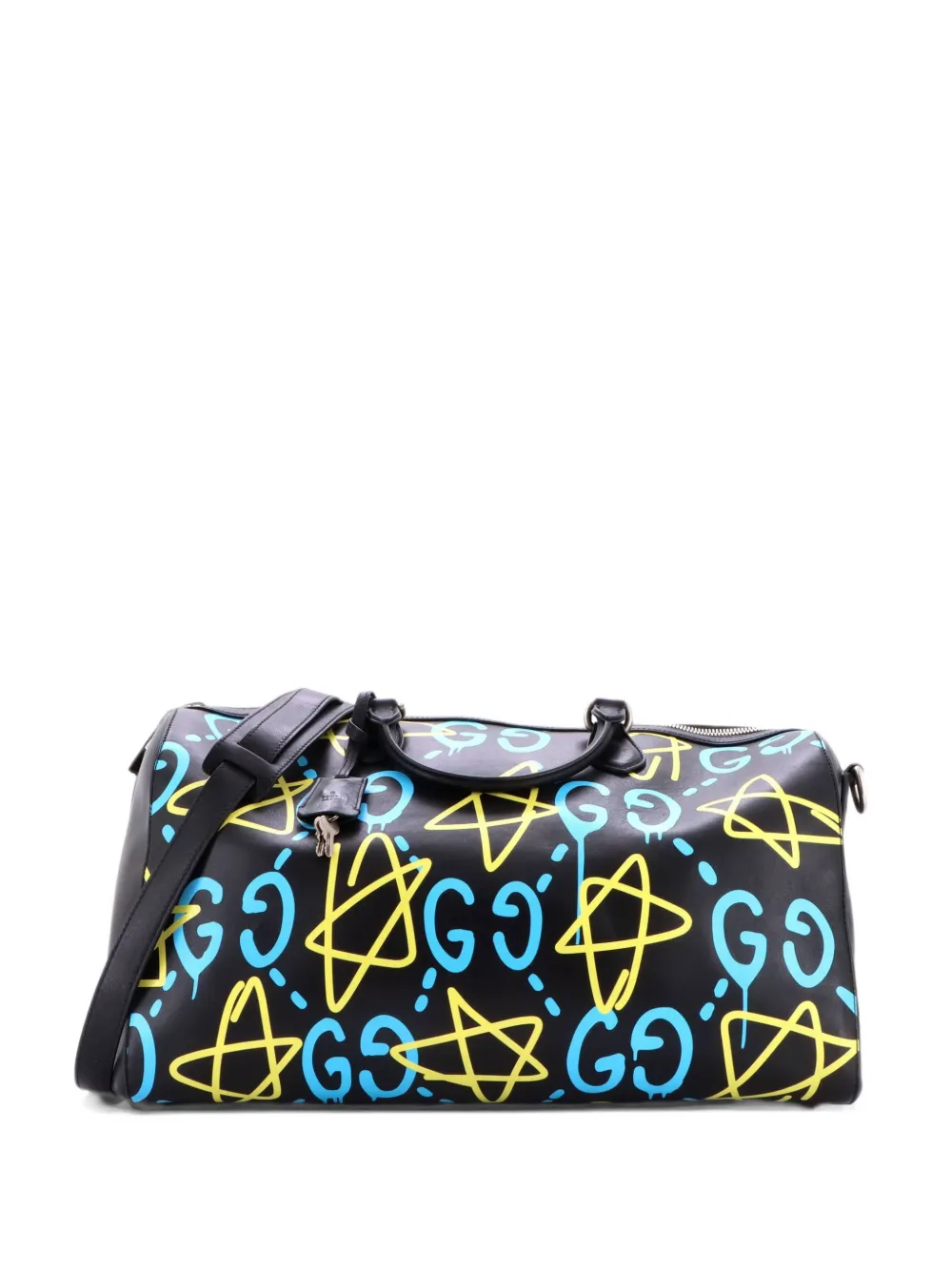 Gucci Pre-Owned Convertible Duffle Bag GucciGhost Leather satchel - Schwarz