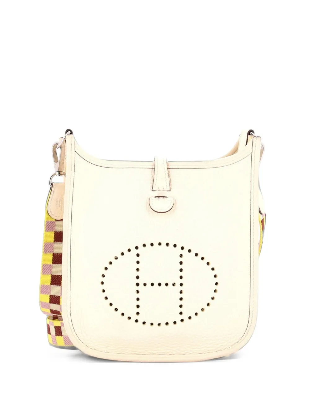 Hermès Pre-Owned Long Strap Evelyne Bag Clemence TPM crossbody bag - Nude