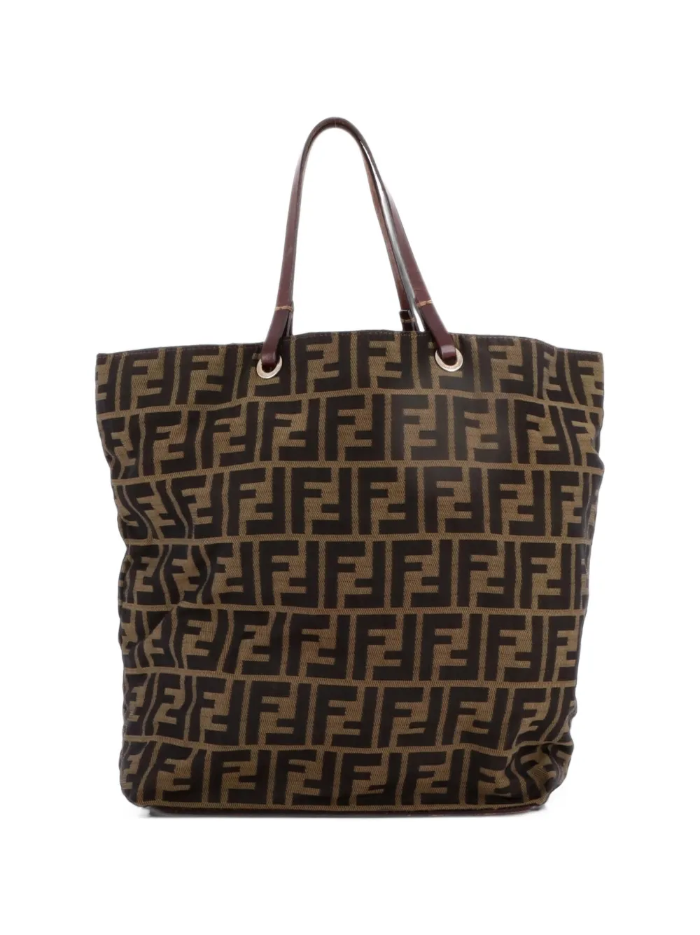 Fendi Pre-Owned Vintage Open Zucca Canvas Small tote bag - Marrone