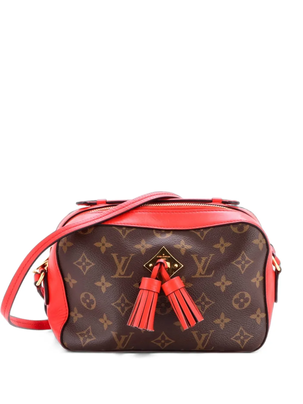 Louis Vuitton Pre-Owned Saintonge Handbag Monogram Canvas with Leather crossbody bag - Brown