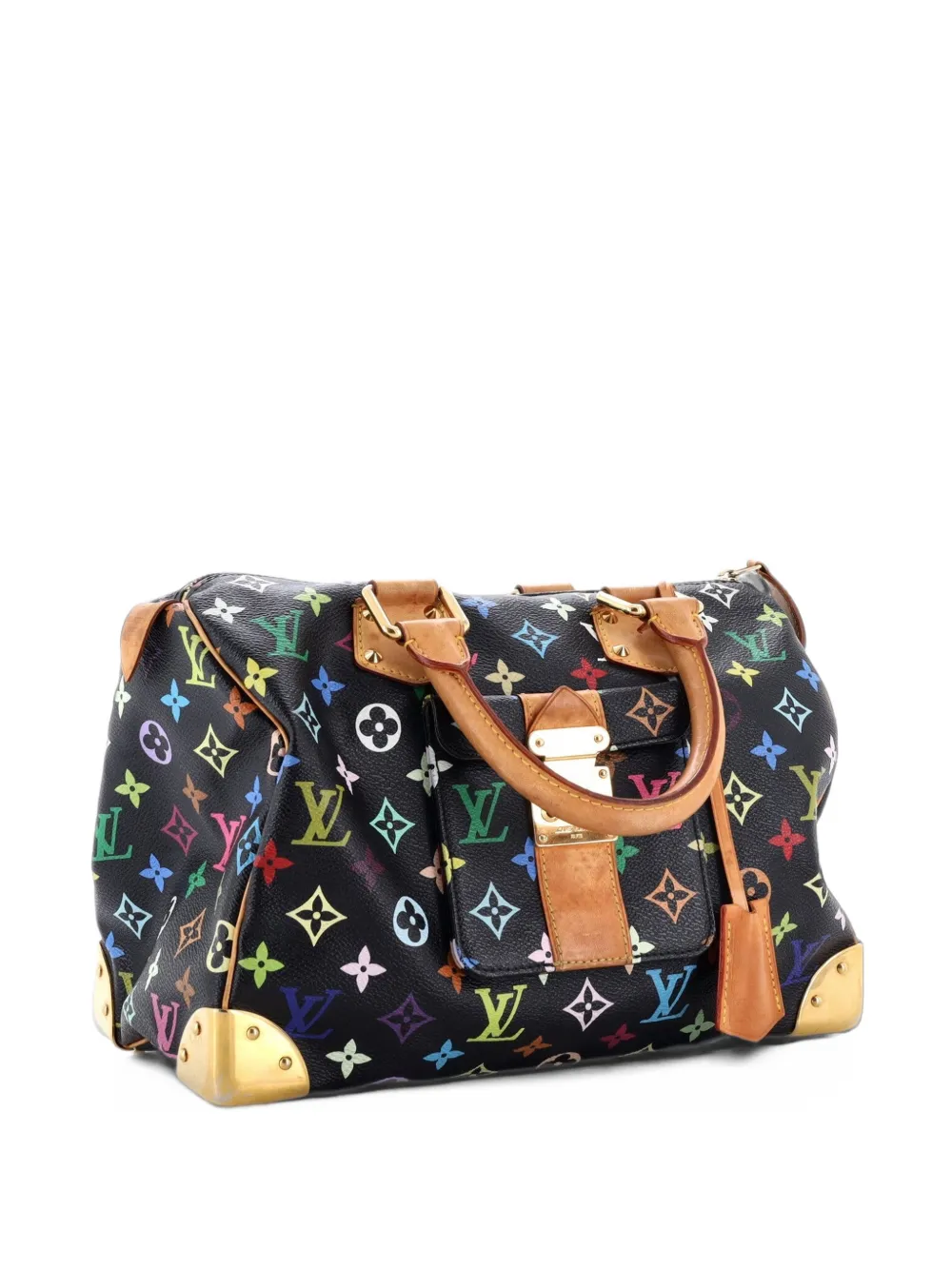Louis Vuitton Pre-Owned Speedy Handbag Monogram Multicolor 30 satchel - Black