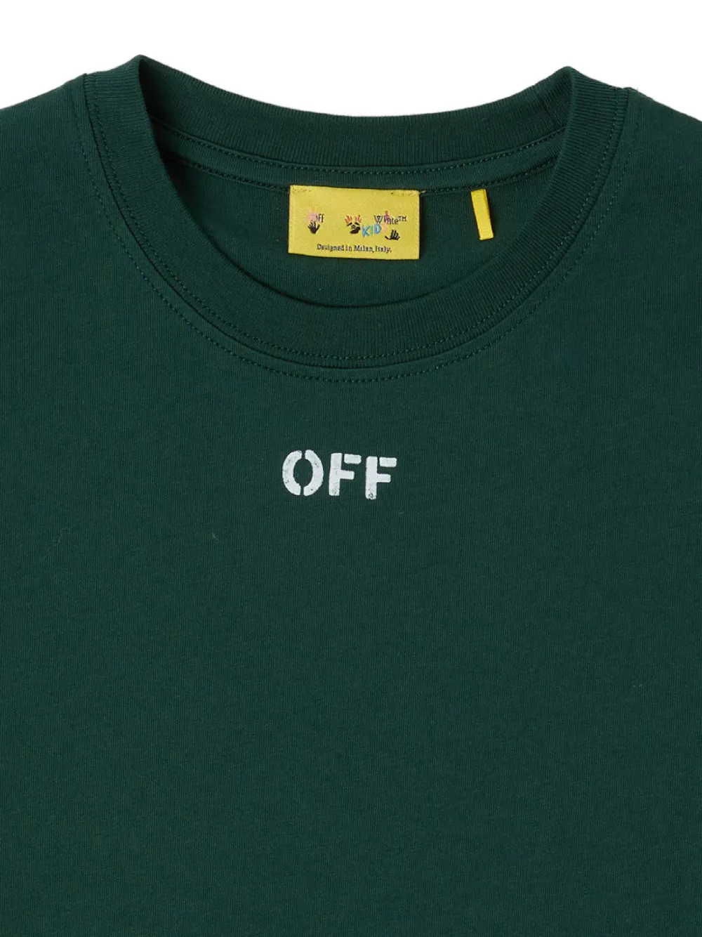 Off-White Kids Arrows-print T-shirt Zwart