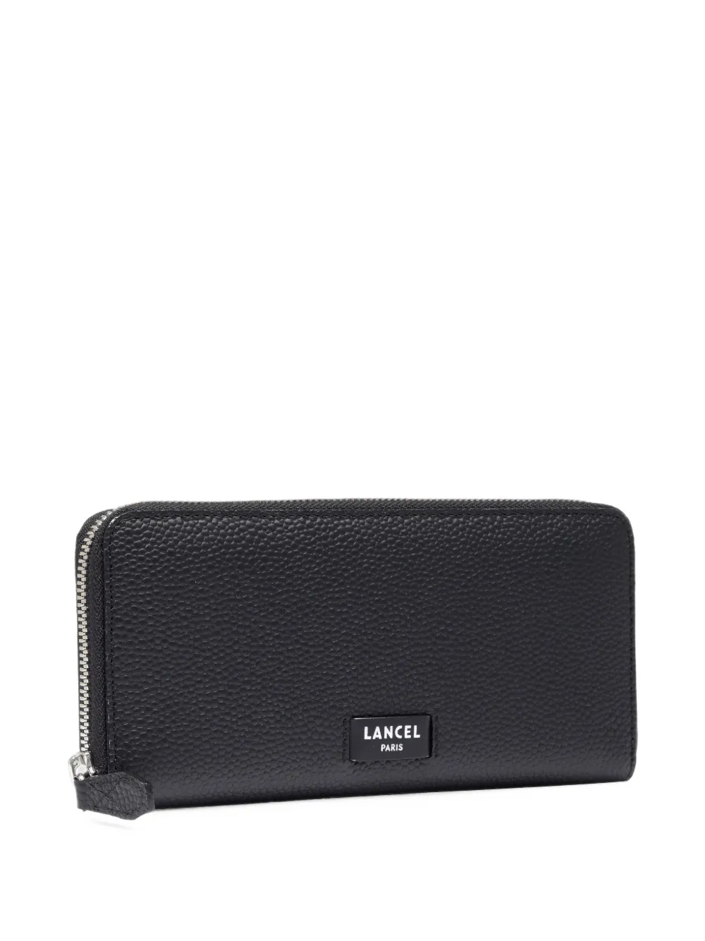 Lancel grained leather wallet Zwart