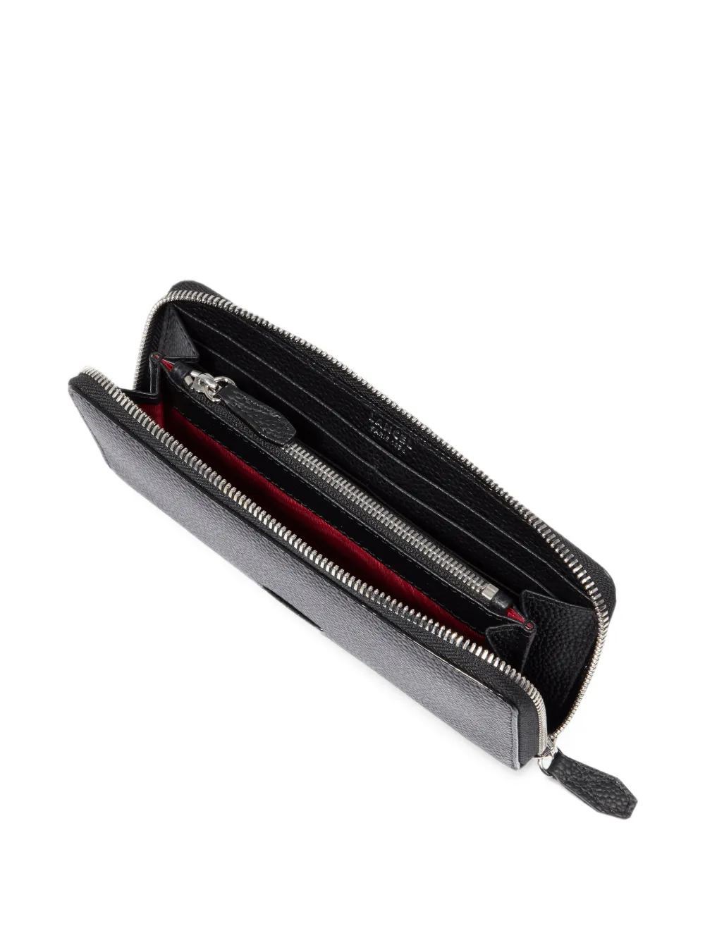 Lancel grained leather wallet Zwart