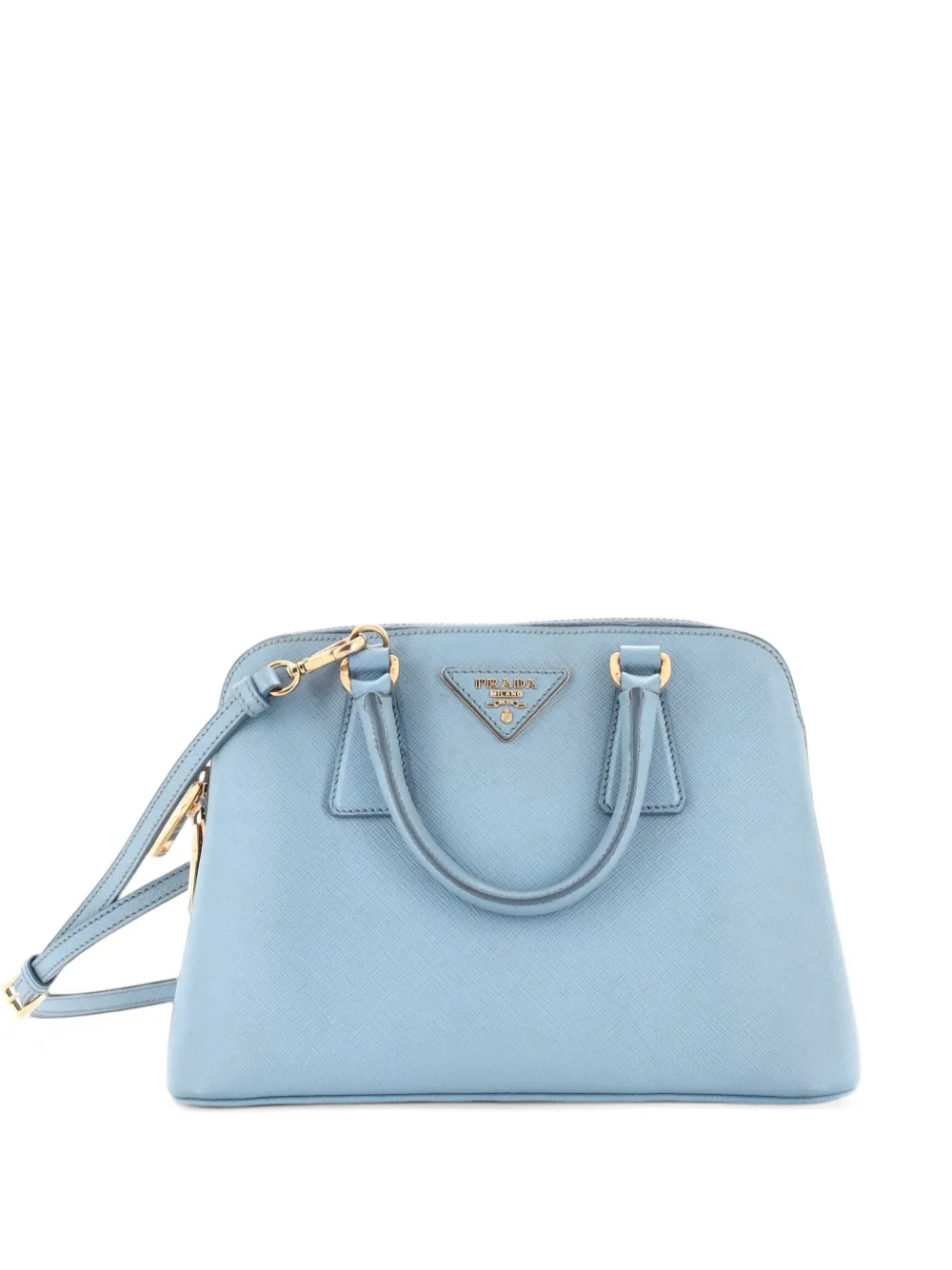 Prada Pre-Owned Promenade Bag Saffiano Leather Small satchel - Blu