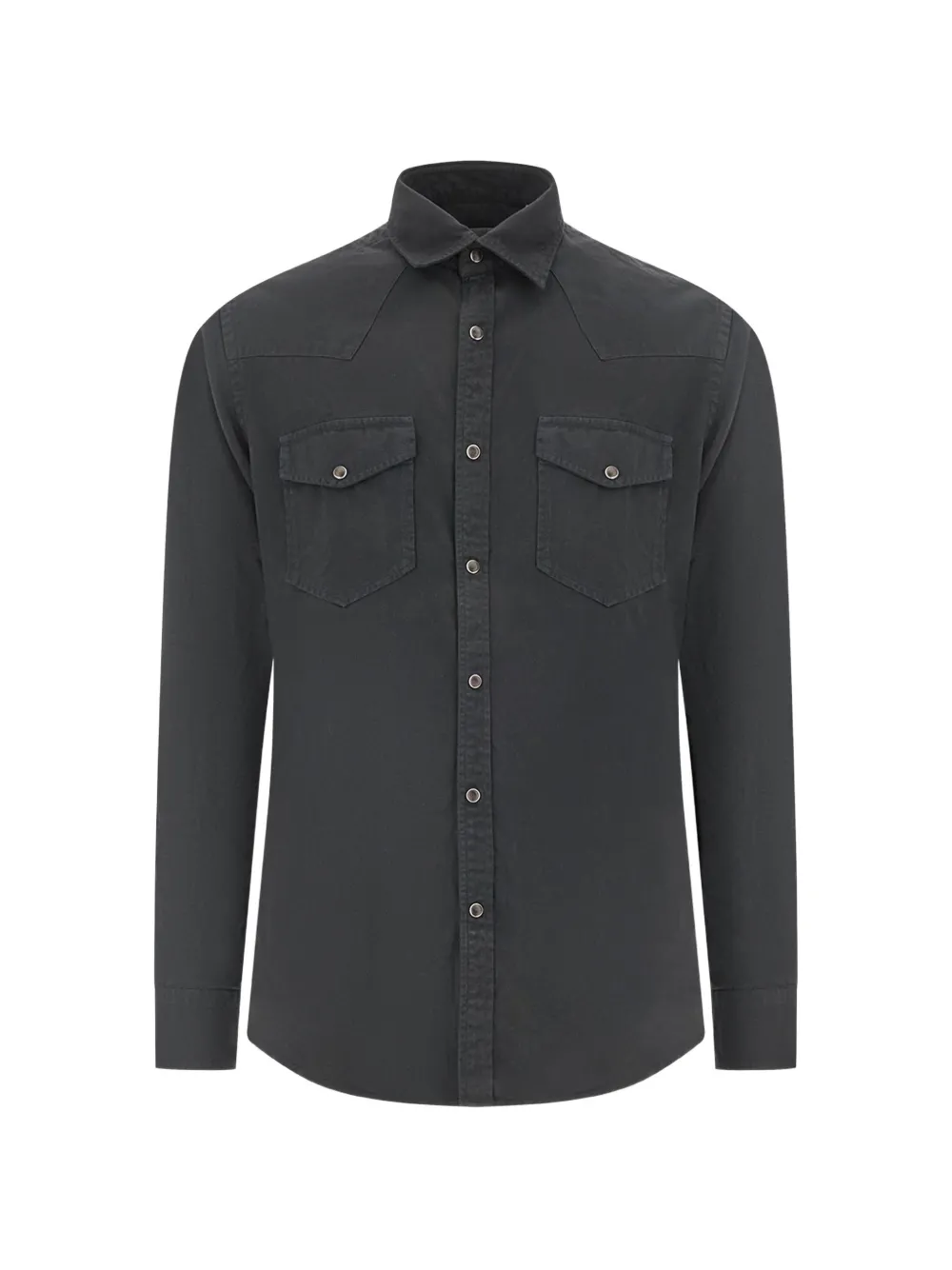 Xacus Western-style pocket shirt - Nero