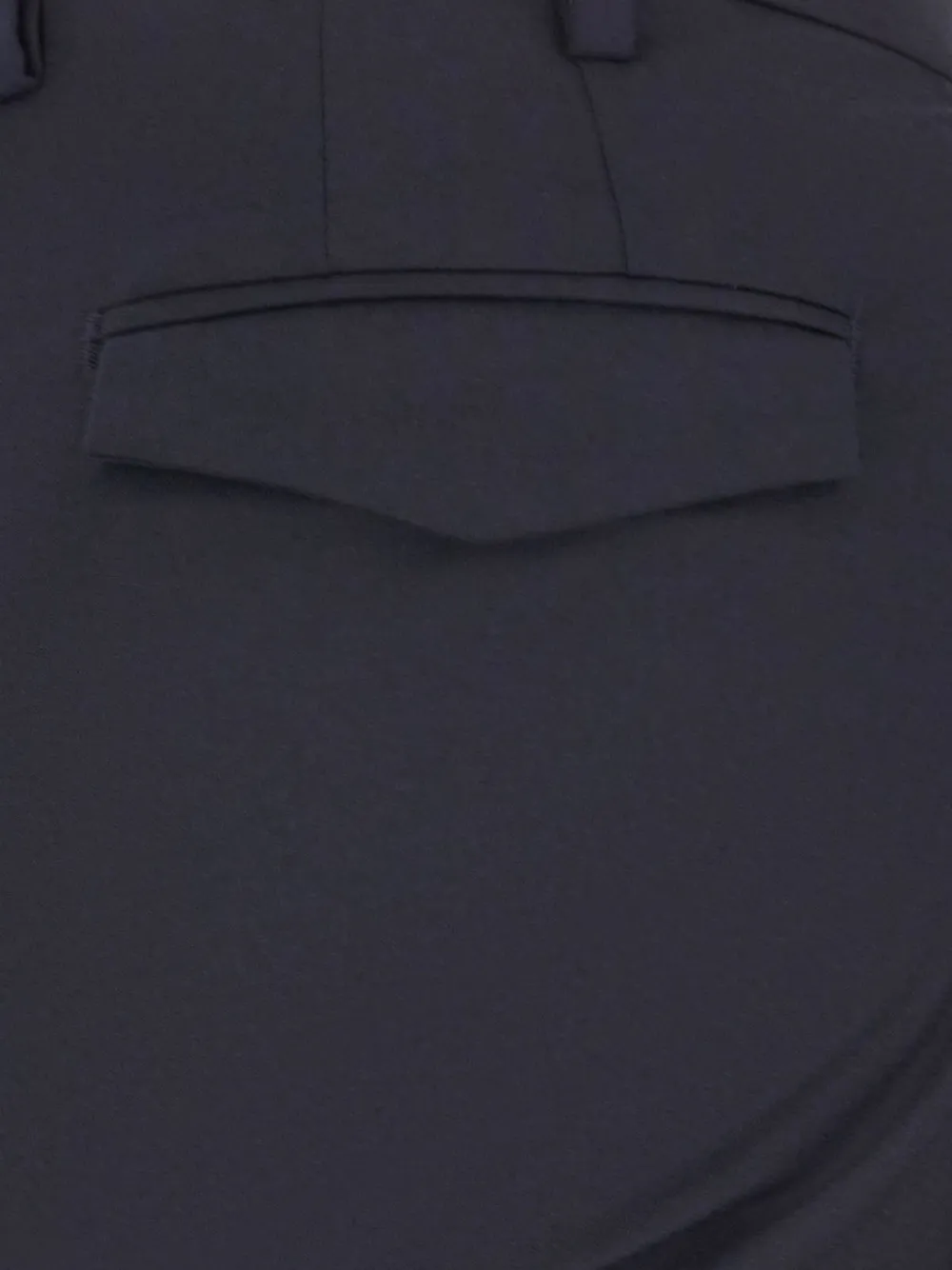 michael coal pressed-crease flap-pocket trousers Blauw