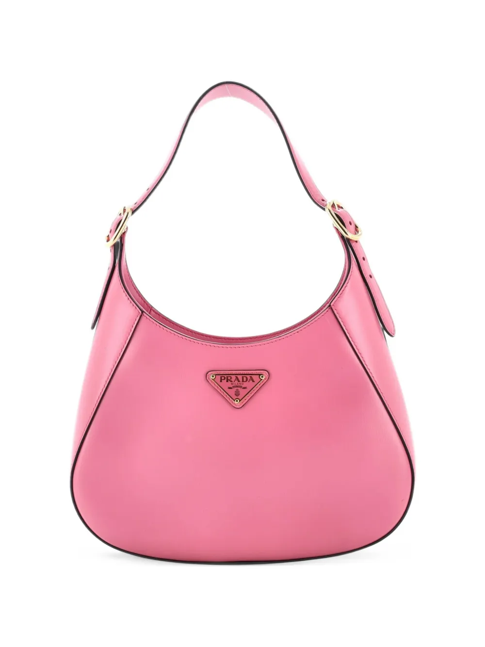 Prada Pre-Owned Cleo Shoulder Bag Box Calf Medium hobo bag - Rosa