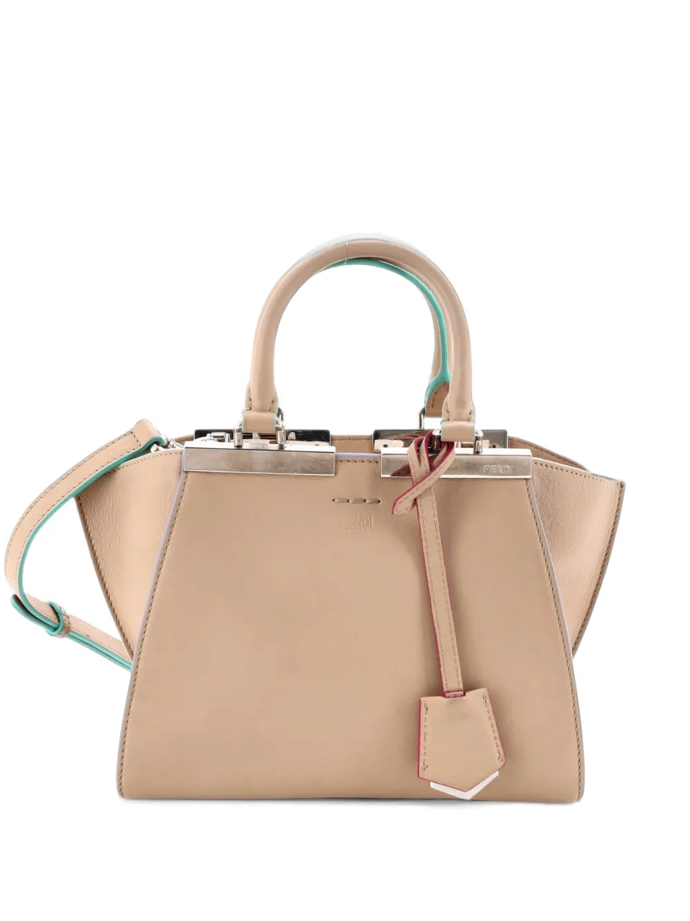 Fendi Pre-Owned 3Jours Bag Leather Mini crossbody bag - Nude