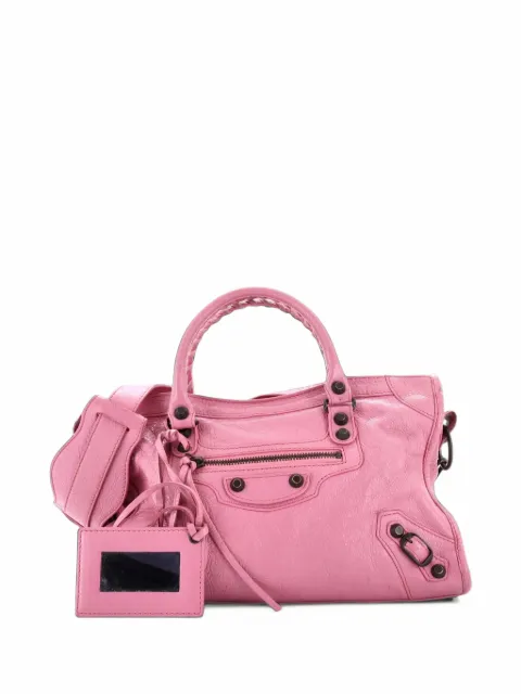 Balenciaga Pre-Owned City Classic Studs Bag Leather Small satchel