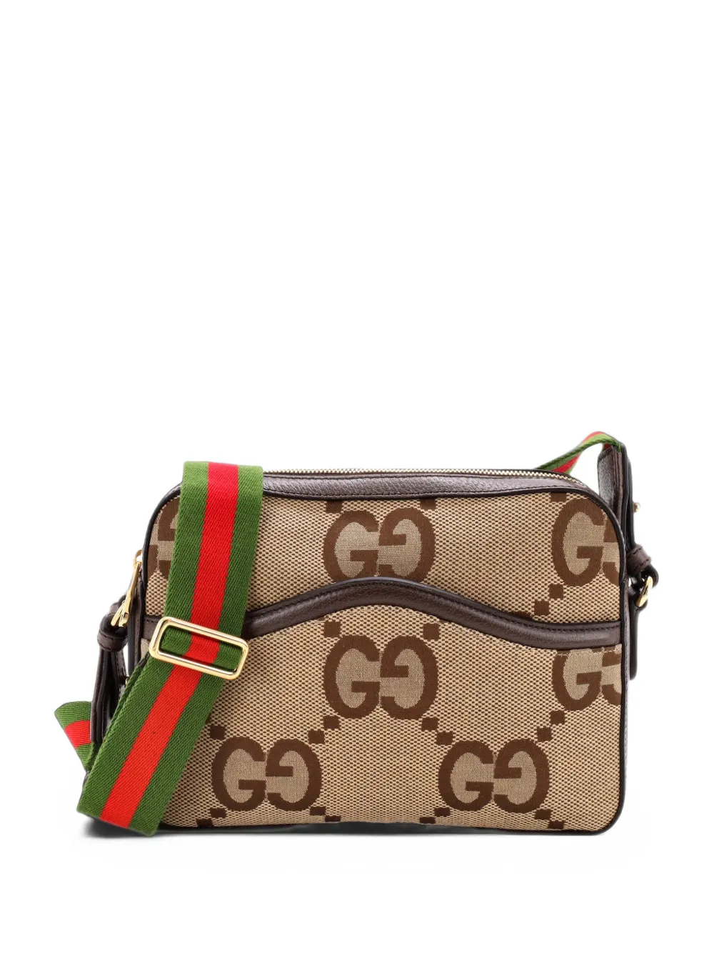 Gucci Pre-Owned Messenger Bag Jumbo GG Canvas crossbody bag - Marrone