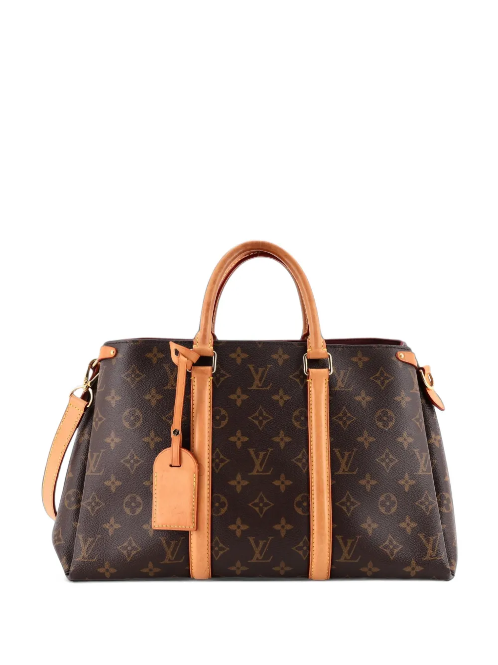 Louis Vuitton Pre-Owned Soufflot Monogram Canvas with Leather MM tote bag - Brown