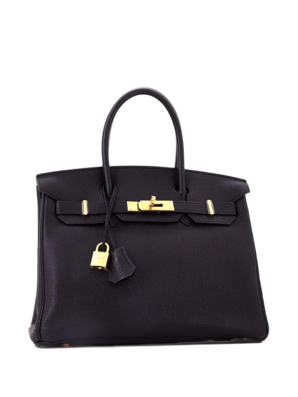 Hermès Pre-Owned Birkin Handbag Noir Togo with Gold Hardware 30 tote bag - Nero