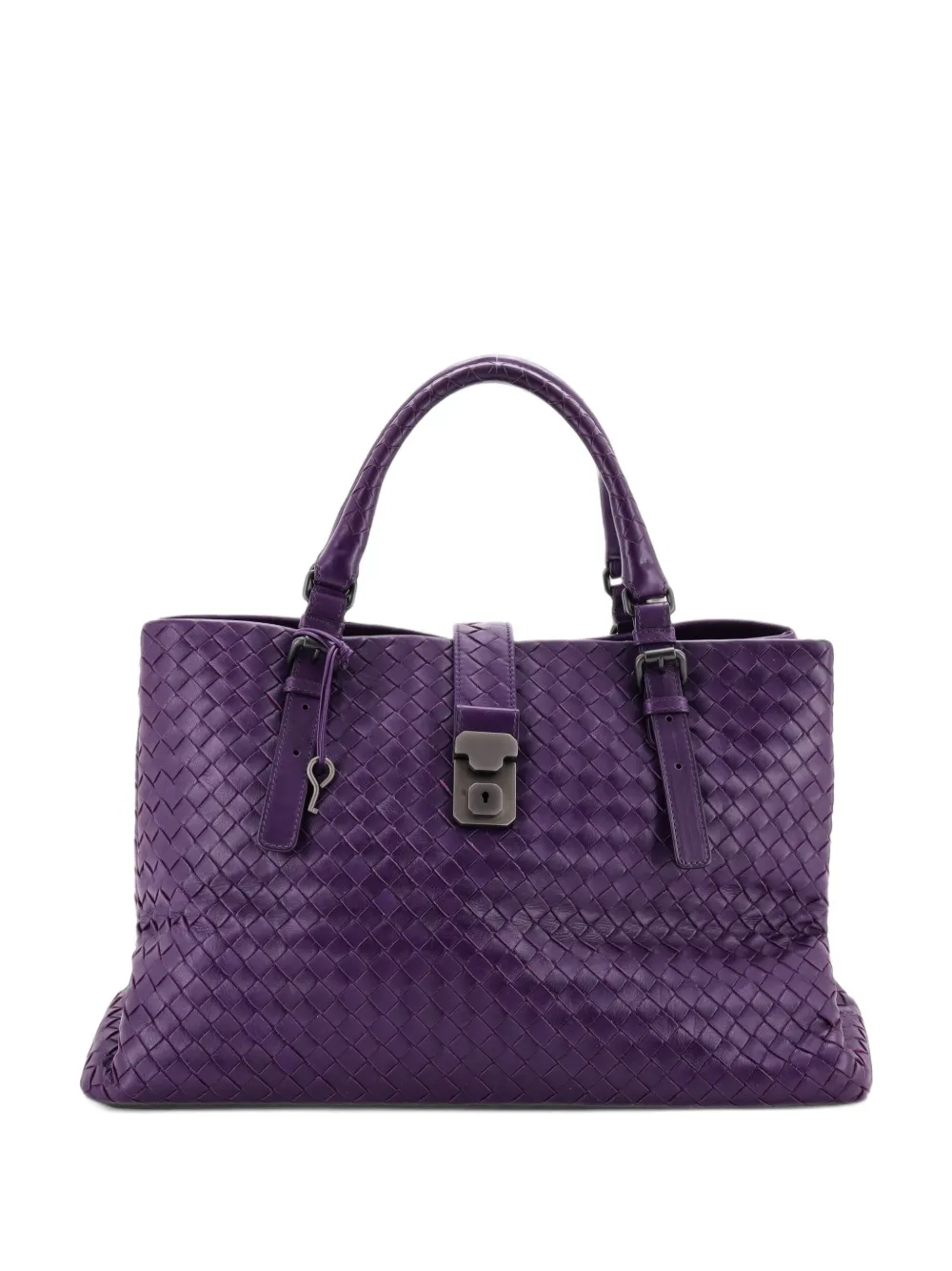 Bottega Veneta Pre-Owned Roma Bag Intrecciato Nappa Medium tote bag - Purple