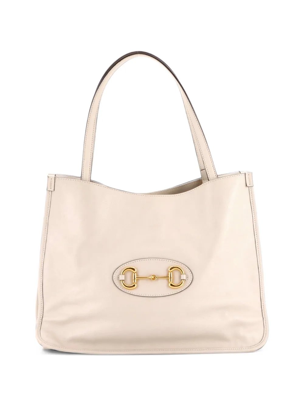 Gucci Pre-Owned Horsebit 1955 Leather Medium tote bag - Toni neutri