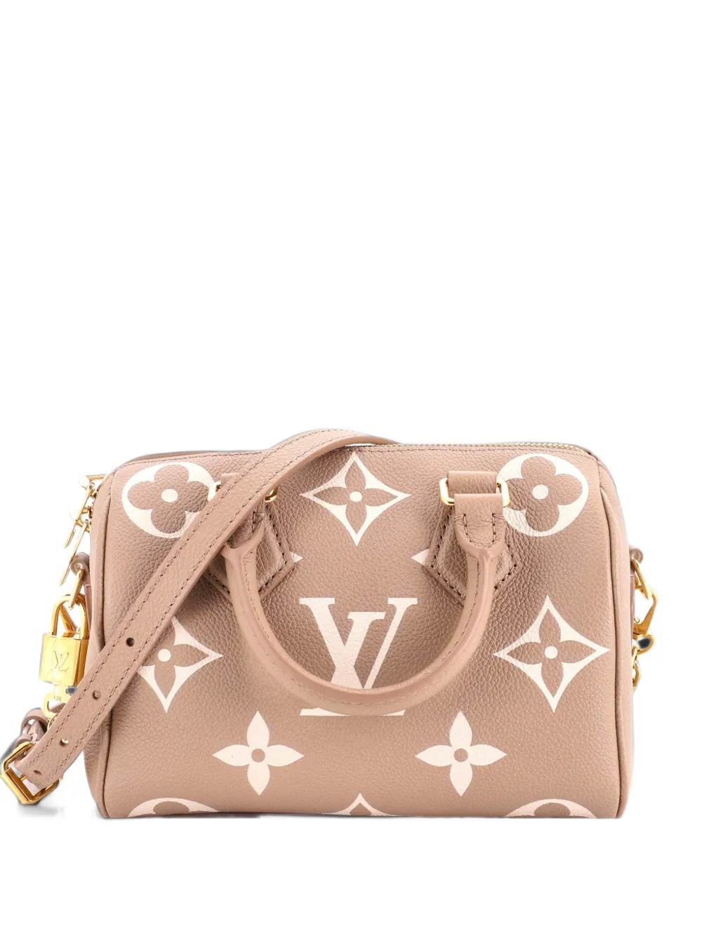 Louis Vuitton Pre-Owned Speedy Bandouliere Bag Bicolor Monogram Empreinte Giant 20 crossbody bag - Neutrals