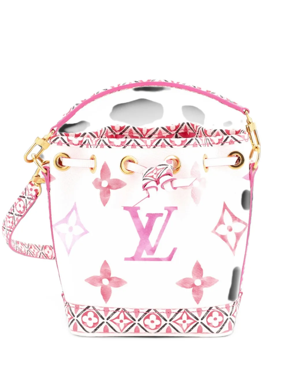 Louis Vuitton Pre-Owned Noe NM Handbag By The Pool Monogram Watercolor Giant Nano bucket bag - Pink