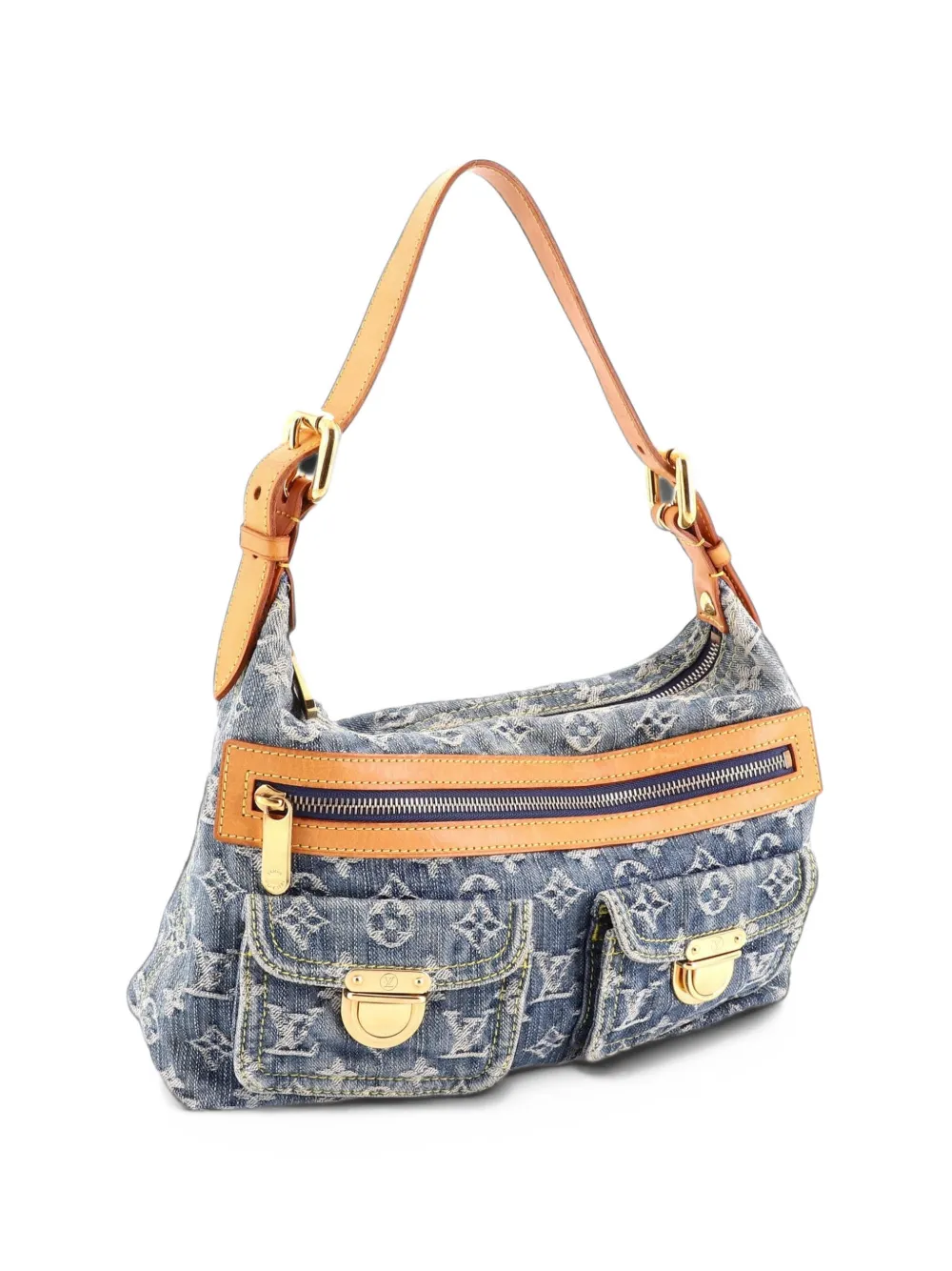 Louis Vuitton Pre-Owned Baggy Handbag Denim PM hobo bag - Blue