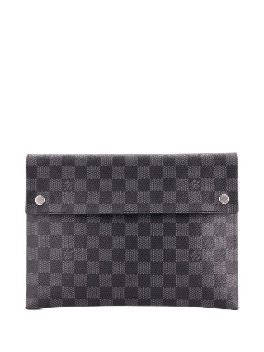 Louis Vuitton Pre-Owned Pochette Alpha Triple Damier Graphite clutch bag - Grey