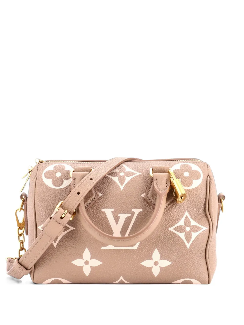 Louis Vuitton Pre-Owned Speedy Bandouliere Bag Bicolor Monogram Empreinte Giant 20 crossbody bag - Neutrals