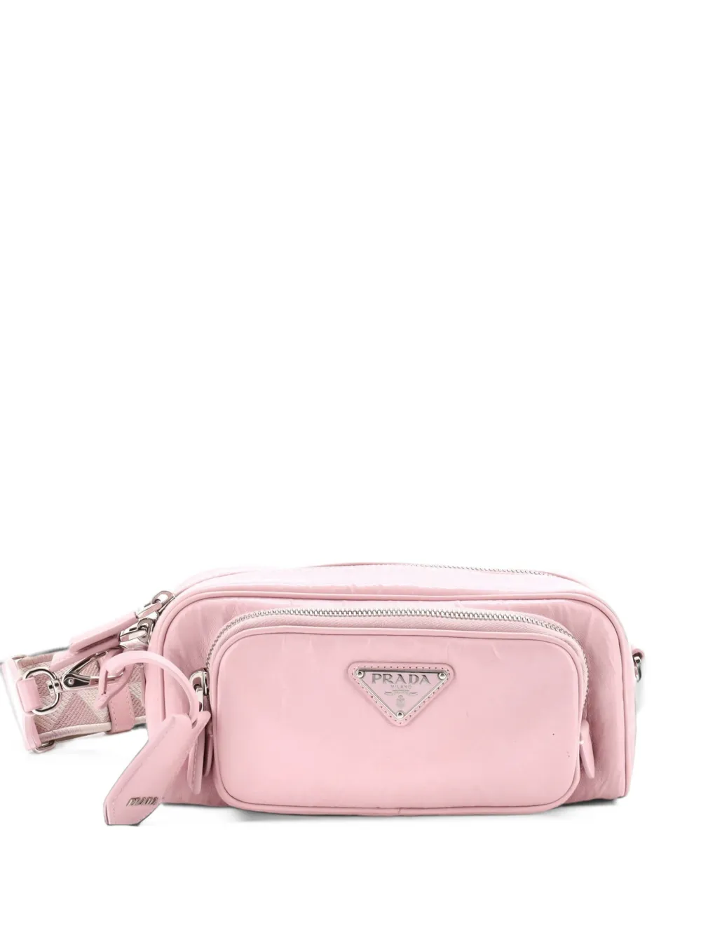 Prada Pre-Owned Multipocket Nappa Antique shoulder bag - Rosa