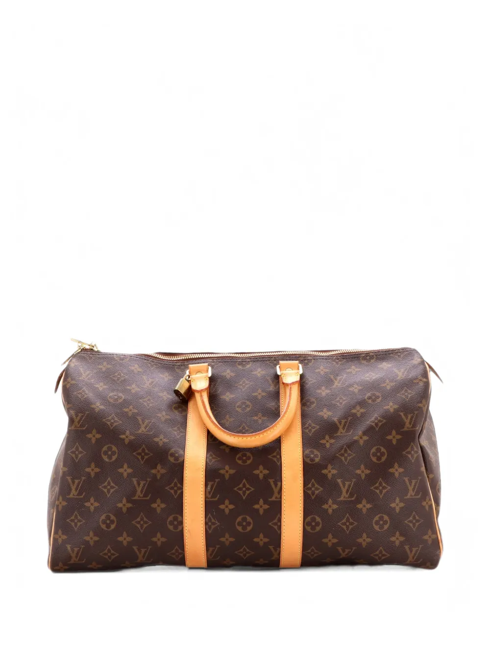 Louis Vuitton Pre-Owned Keepall Bag Monogram Canvas 45 satchel - Marrone