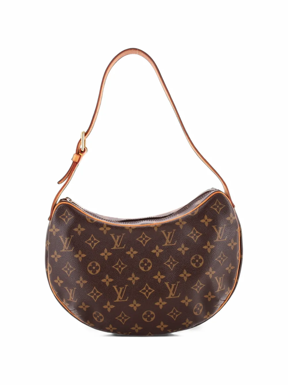 Louis Vuitton Pre-Owned Croissant Handbag Monogram Canvas MM hobo bag - Brown