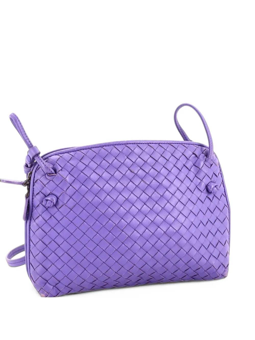 Bottega Veneta Pre-Owned Nodini Intrecciato Nappa Small crossbody bag - Purple