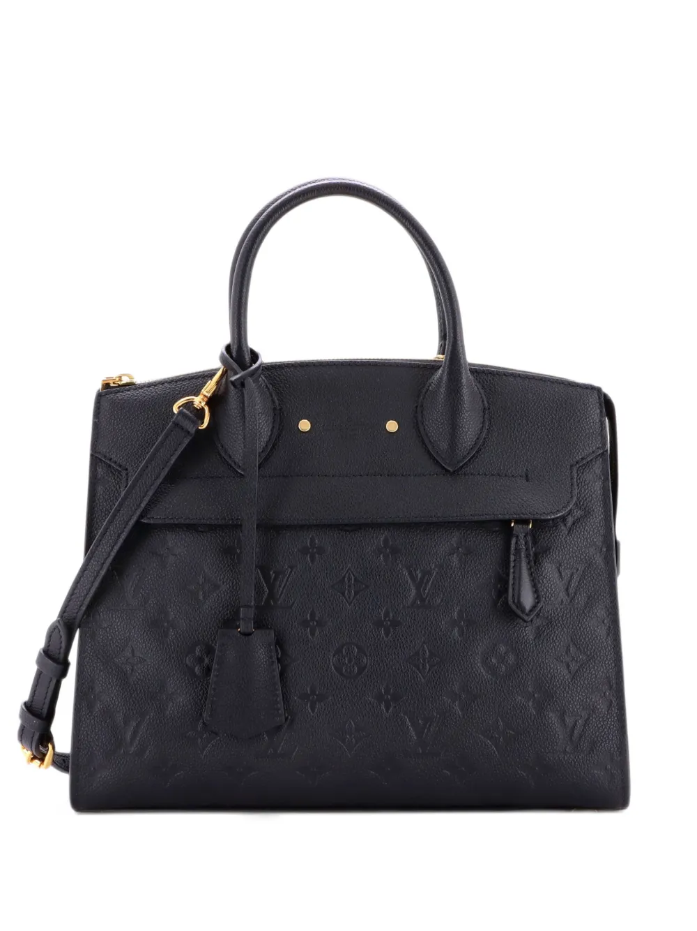 Louis Vuitton Pre-Owned Pont Neuf Handbag Monogram Empreinte Leather MM satchel - Black