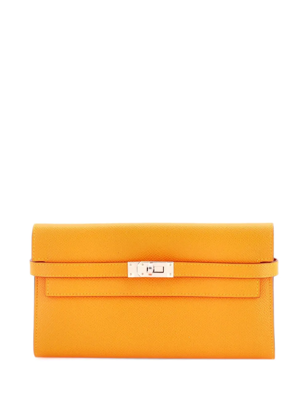 Hermès Pre-Owned Kelly Wallet Verso Epsom Long small wallets - Orange