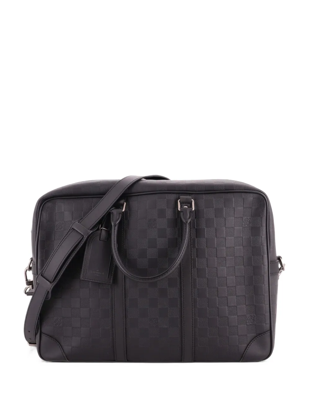 Louis Vuitton Pre-Owned Porte-Documents Voyage Briefcase Damier Infini Leather GM business bag in Black