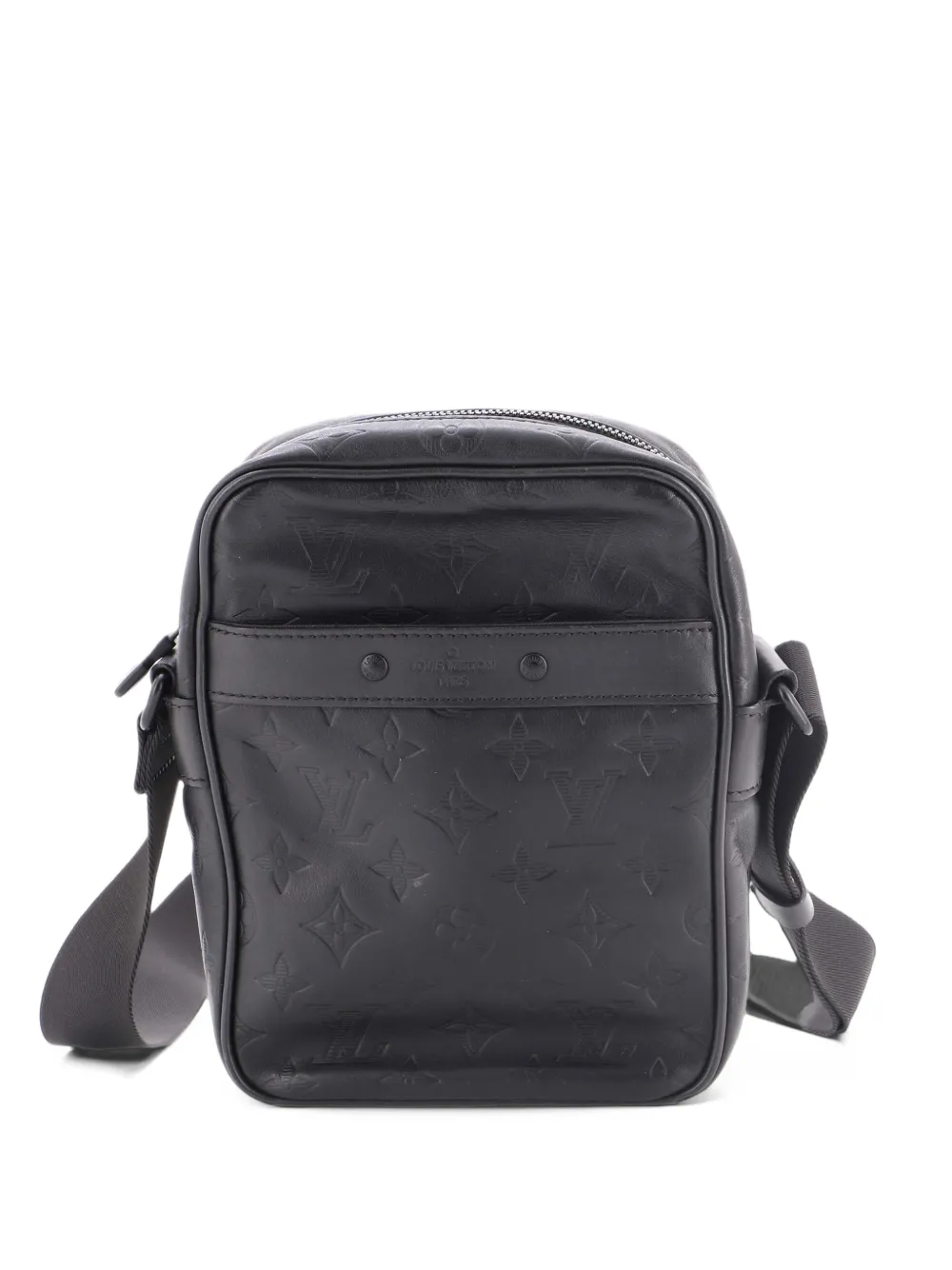 Louis Vuitton Pre-Owned Danube Handbag Monogram Shadow Leather PM crossbody bag - Black