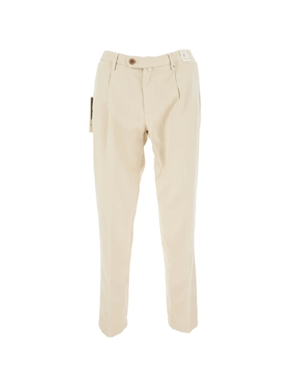 Myths pleated straight-leg trousers Beige