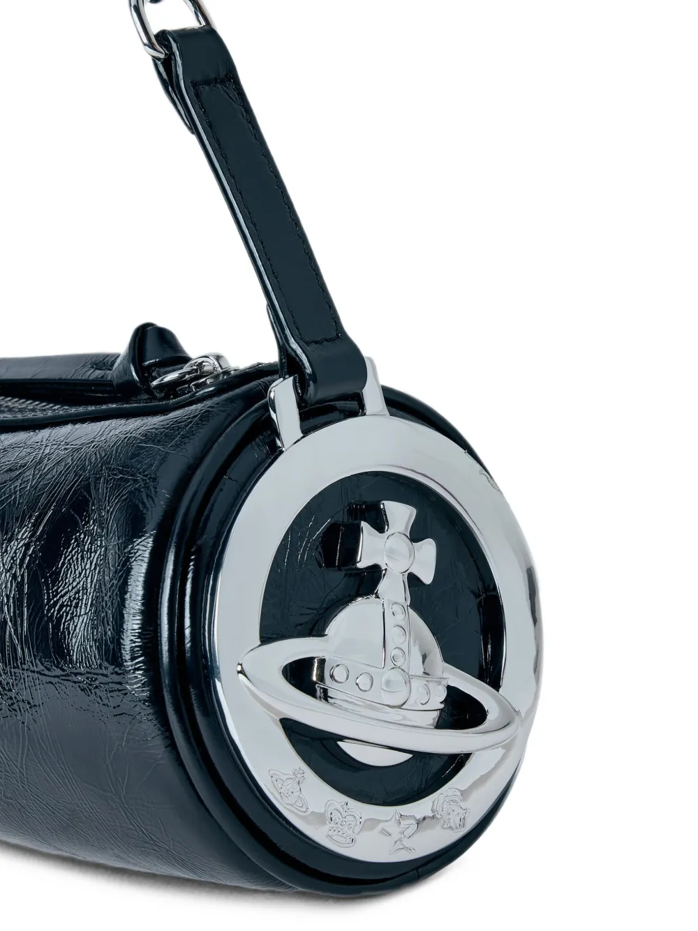 Vivienne Westwood Orb cylindrical shoulder bag Zwart